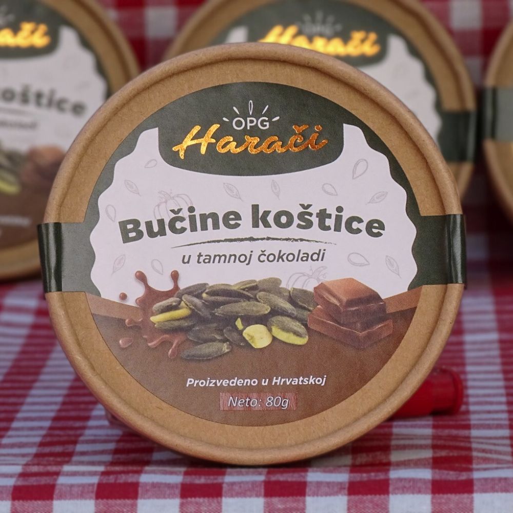Bučine koštice u tamnoj čokoladi 80g
