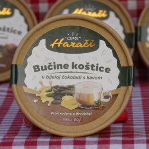 Bučine koštice u bijeloj čokoladi s kavom 80g